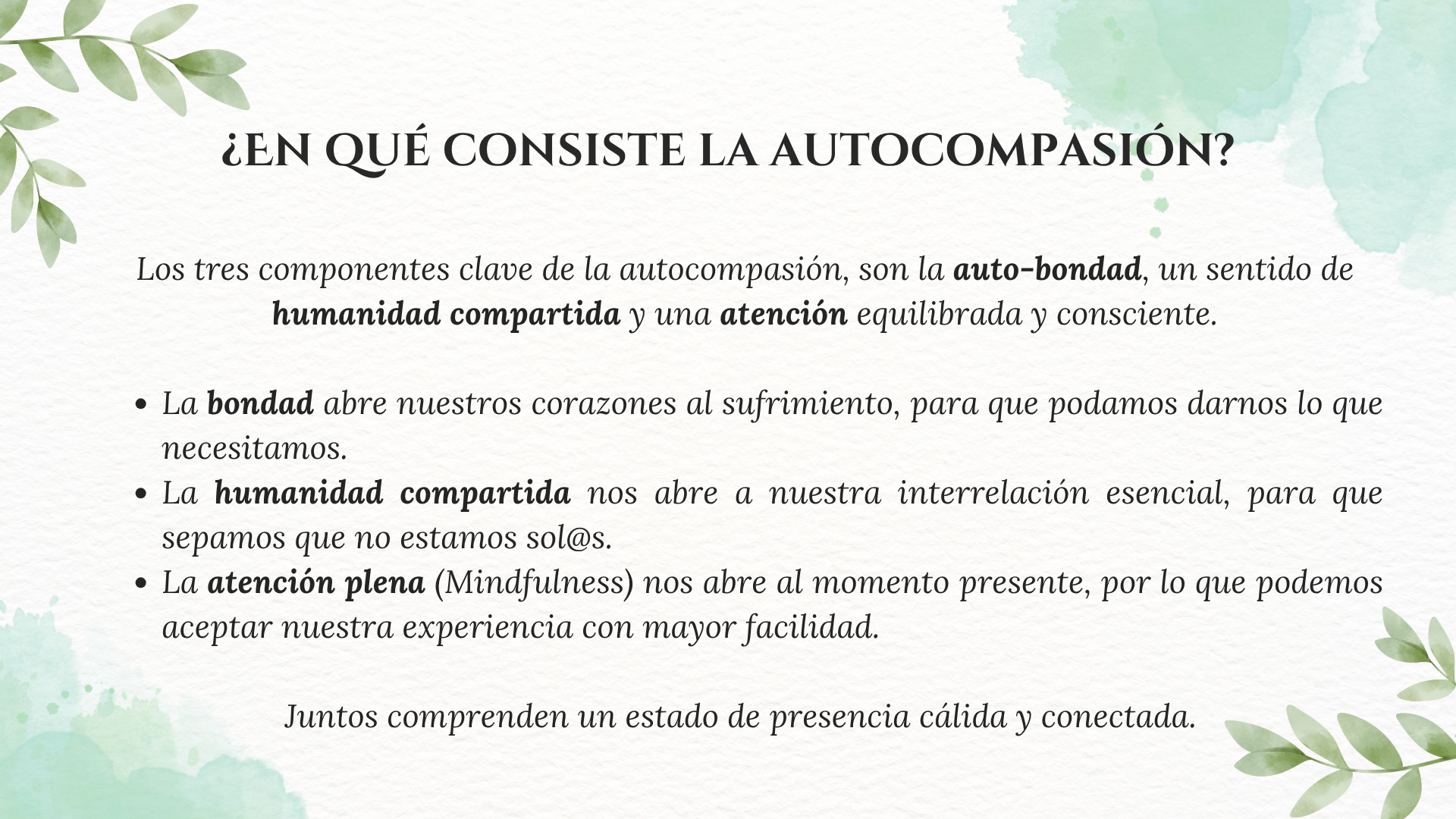 programa mindful self-compassion mindfulness y autocompasión qu es la autocompasión