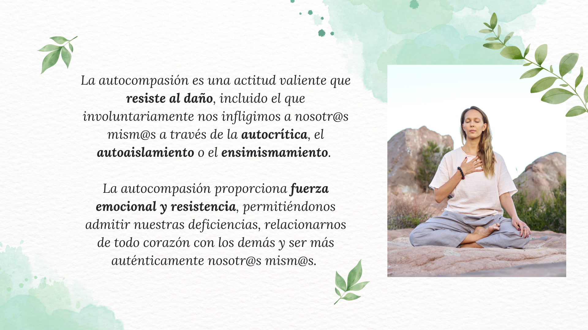 programa mindful self-compassion mindfulness y autocompasión fuerza emocional