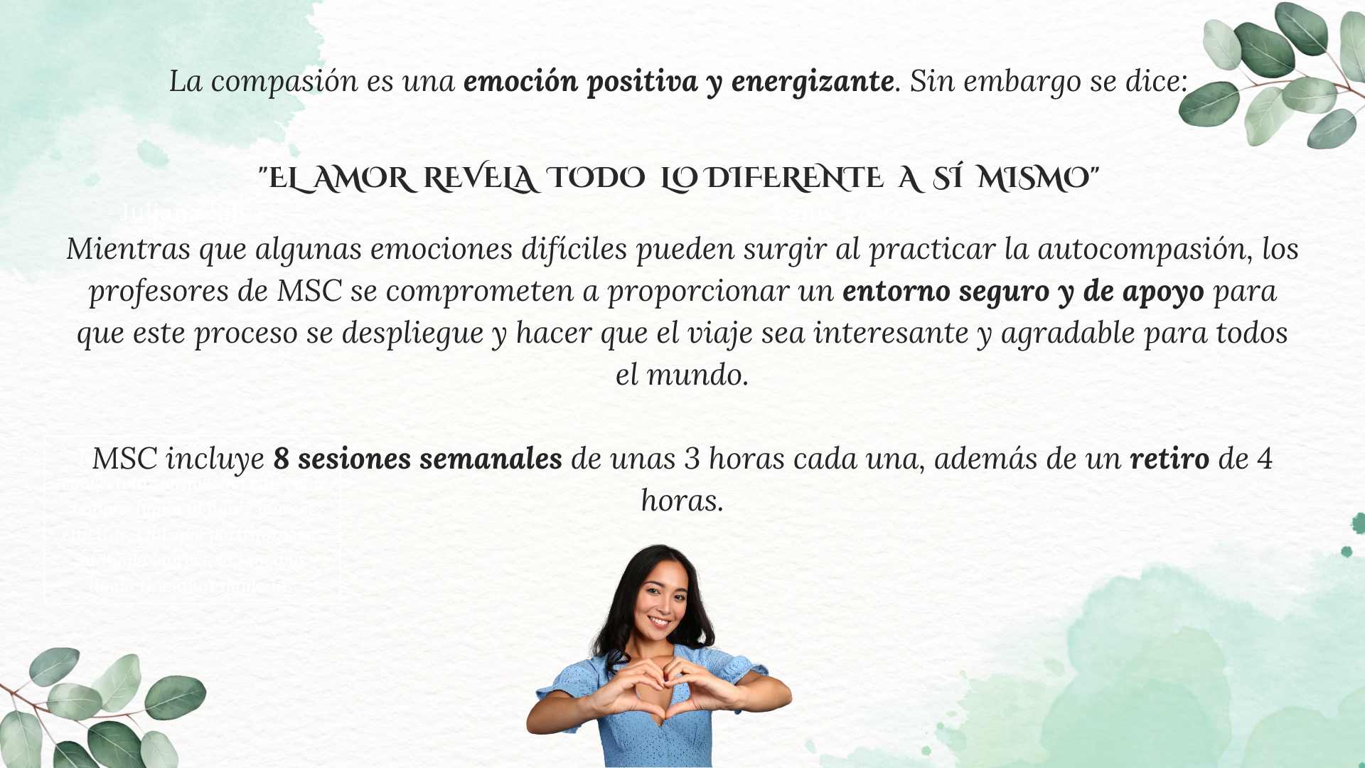programa mindful self-compassion mindfulness y autocompasiónel amor revela lo diferente a sí mismo